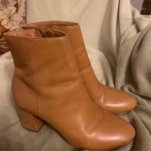 ABLE leather zip up booties